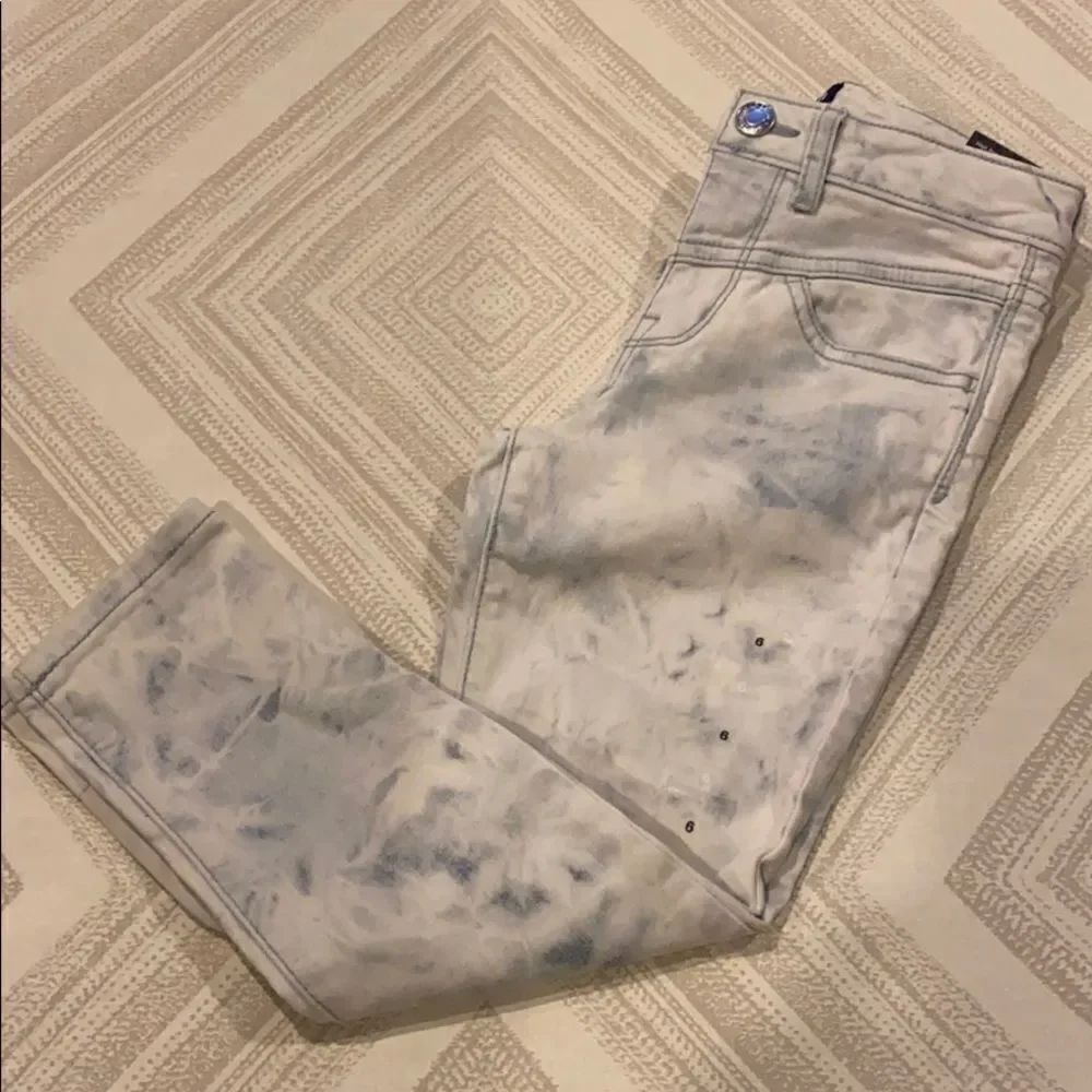 Gap Girls Bleached High Rise Stretch Ankle Jeans